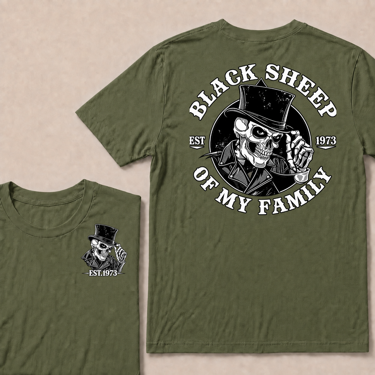 Black Sheep Of My Family  Custom EST.Year T-Shirt