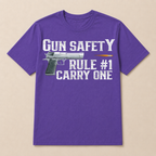 2nd Amendment Gun Safety Rule 1 Is Carry One Gun T Shirt