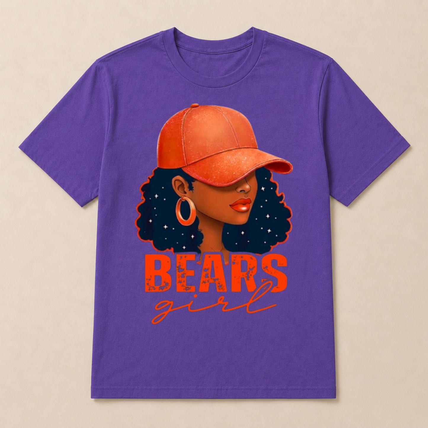 Vintage Bear Girl Black Women Sports Lover T Shirt