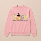 Cute New Year Teddy Bear  Crewneck Sweatshirt