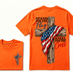 Stand For The Flag Kneel For The Cross  T-Shirt