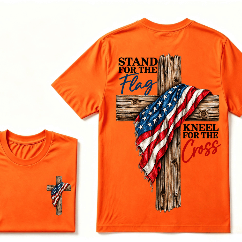 Stand For The Flag Kneel For The Cross  T-Shirt