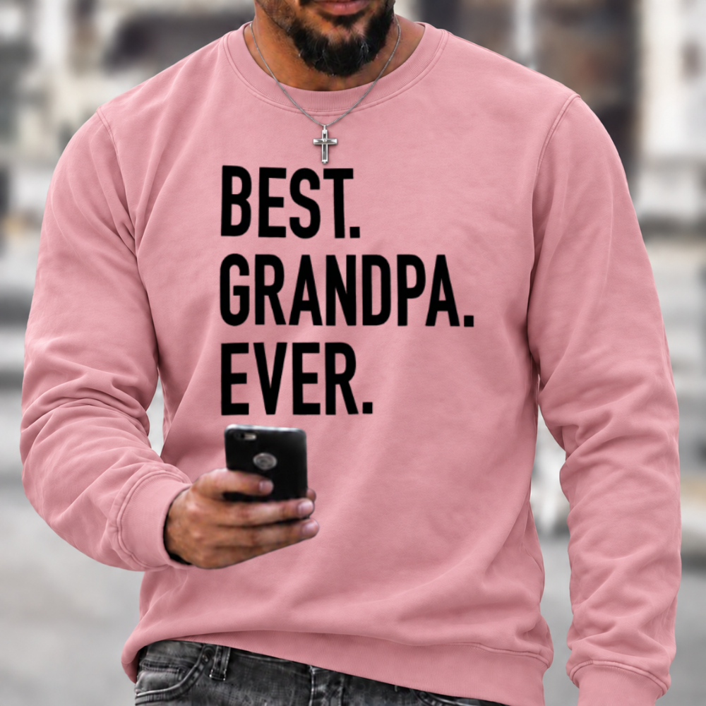 Best Grandpa Ever Crewneck Sweatshirt