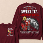 Southern Woman Club Sweet Tea Strong Opinions Raised Right • Still Sassy Sweatshirt