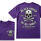 Custom EST.Year Customize Gen X Black Sheep Of My Family Set Apart By Faith 1 Peter 2:9 T-Shirt